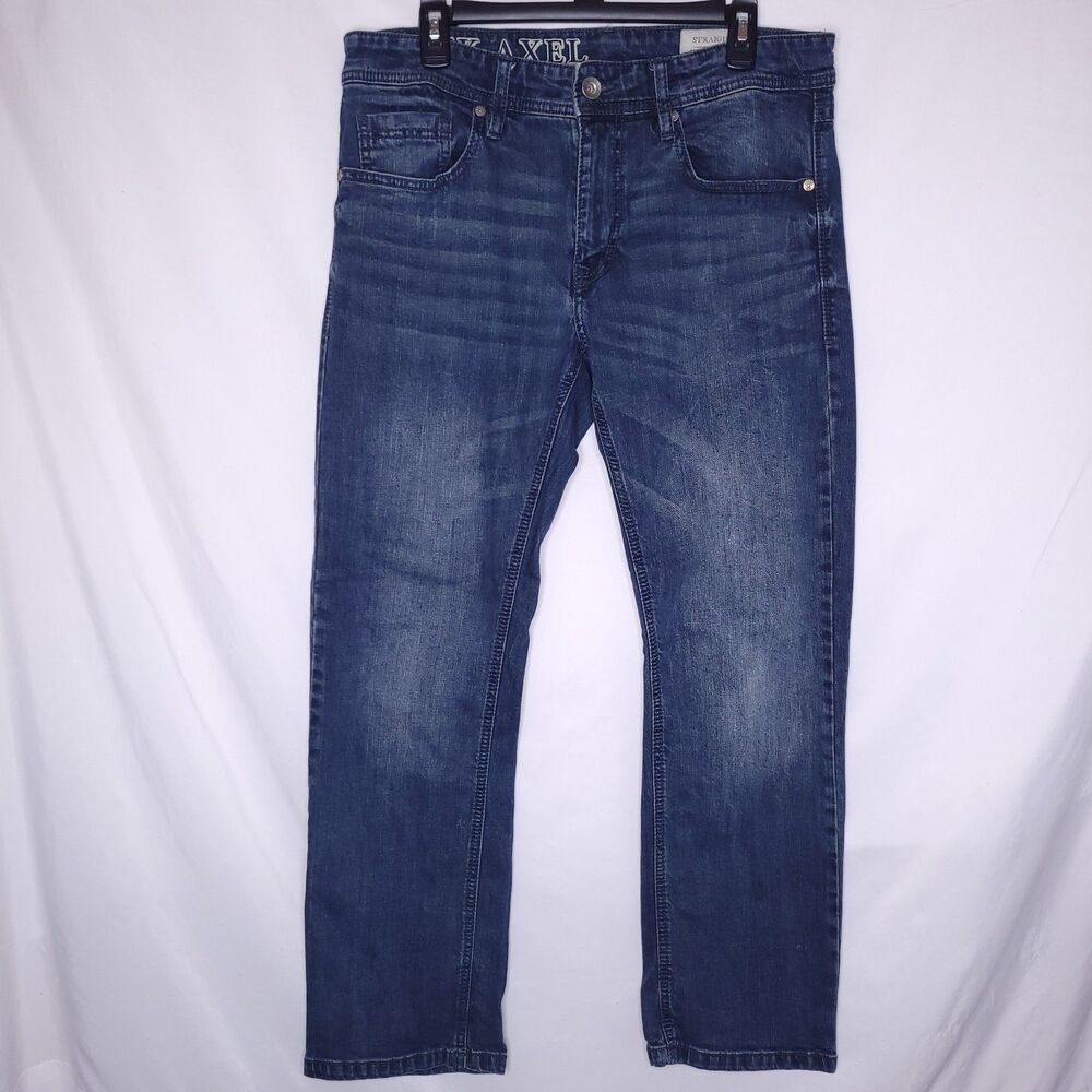 TK Axel Jeans Mens 32x30 Straight Dark Wash
